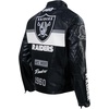 Mens NFL Moto Leather Jacket