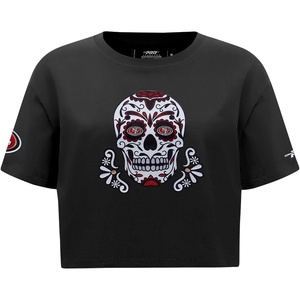 Pro Standard Womens NFL Sugar Skull Short Sleeve Boxy Tee