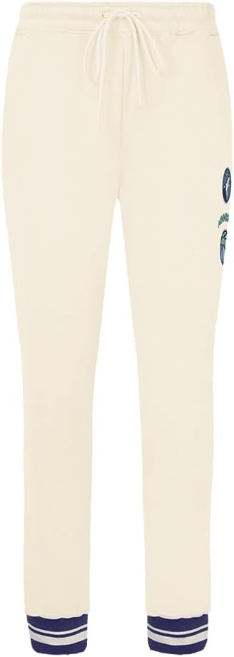 image:imagePro Standard NBA Womens Womens NBA Classic Studio Brushed Back French Terry SweatpantEggshell Midnight Navy