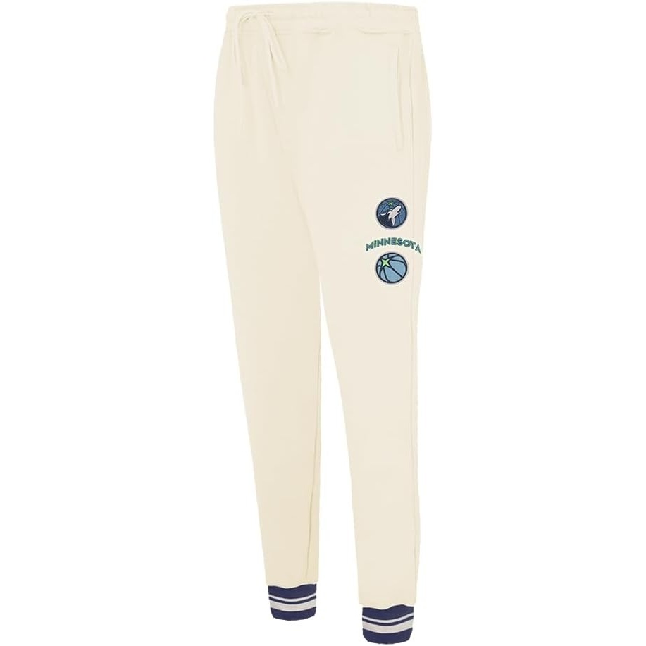 image:imagePro Standard NBA Womens Womens NBA Classic Studio Brushed Back French Terry SweatpantEggshell Midnight Navy