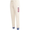 Pro Standard NBA Womens Womens NBA Classic Studio Brushed Back French Terry Sweatpant(Eggshell/Royal Blue)