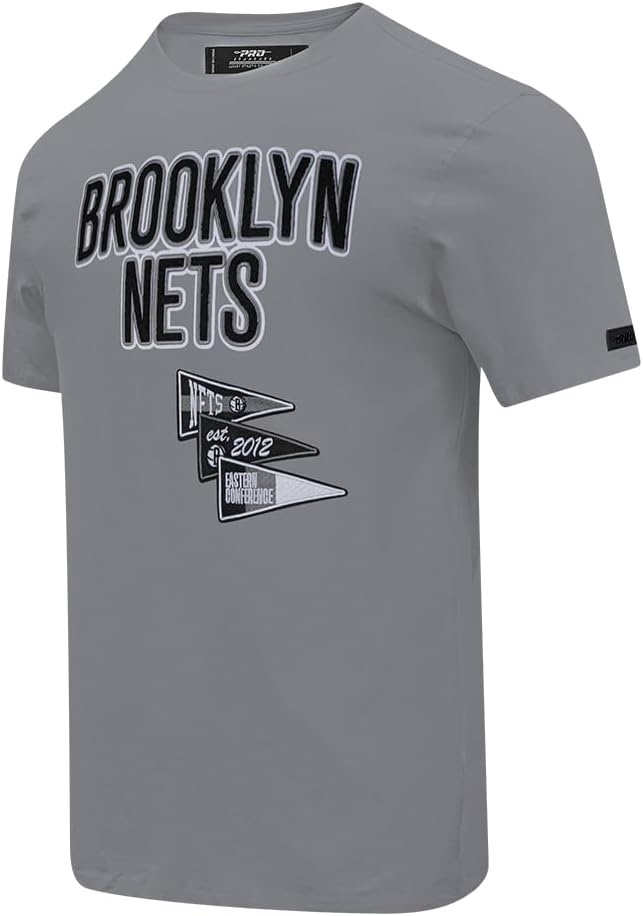 image:imagePro Standard NBA Mens Mens NBA Team Pennants Cotton Short Sleeve TeeGrey