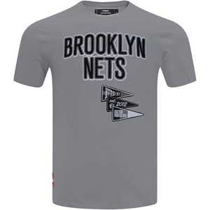 Pro Standard NBA Mens Mens NBA Team Pennants Cotton Short Sleeve Tee(Grey)